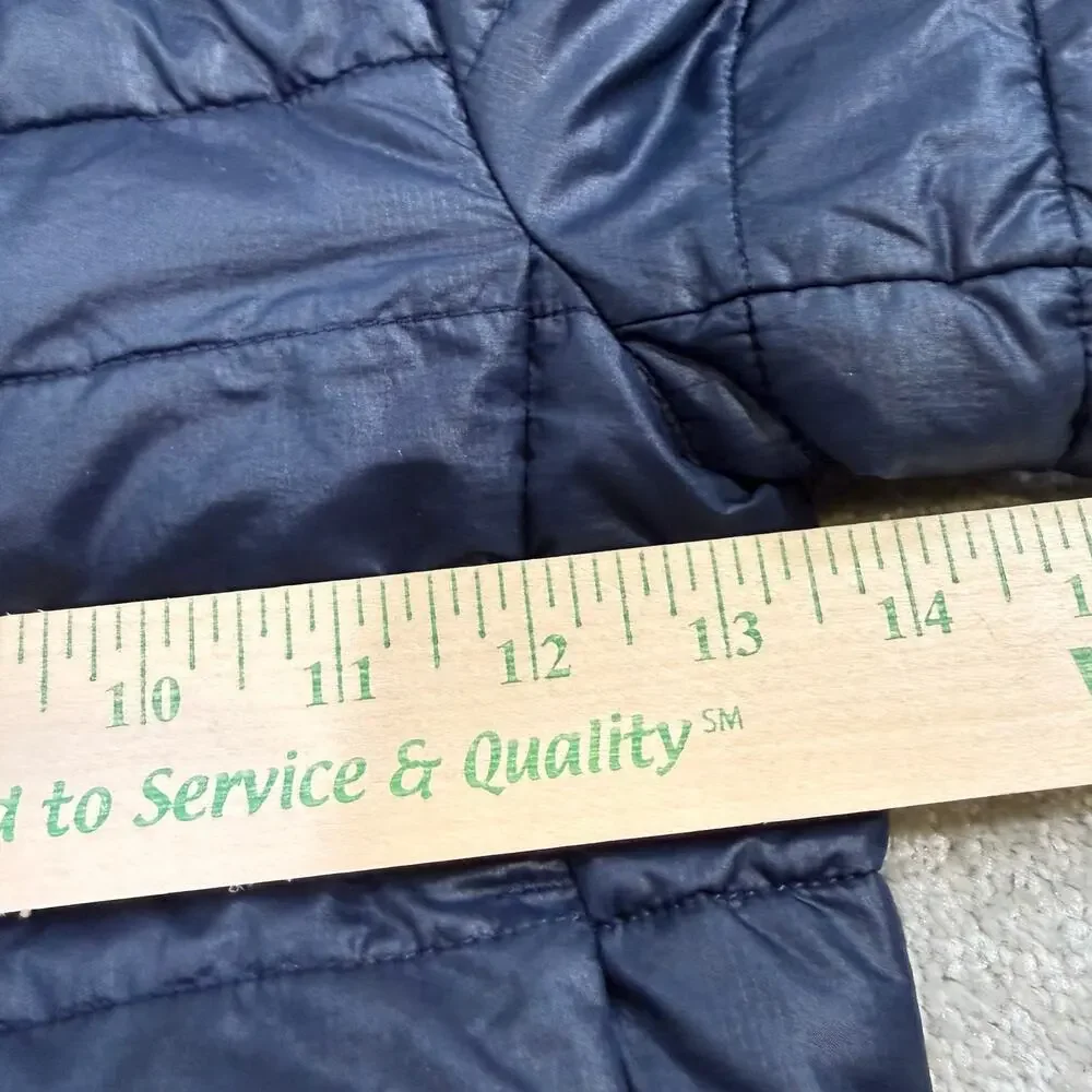 Primary Toddler Sz 2T Lightweight Water Repellent Puffer Jacket Navy‎ Blue Hood